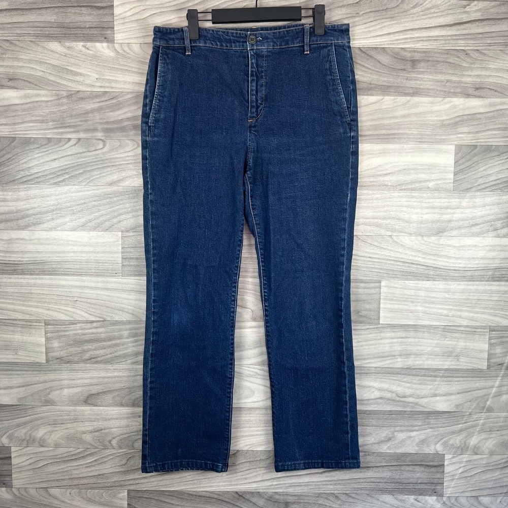 Lauren Ralph Lauren Jeans Women's 10 Blue Denim Cotton Slash Pockets High-Rise
